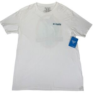 Columbia PFG Fishing T-Shirt Marlin Graphic White Mens L NWT